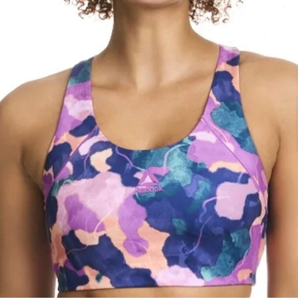 NEW Reebok Purple and Pink Sports Run Yoga Active Bra XXL